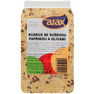 Arax Kuskus s paprikou a olivami 320 g – Zboží Dáma