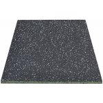 FitnessLine Sportovní podlaha pro činkové zóny 50 x 50 x 2 cm černá s bílým vsypem 1 ks – Hledejceny.cz
