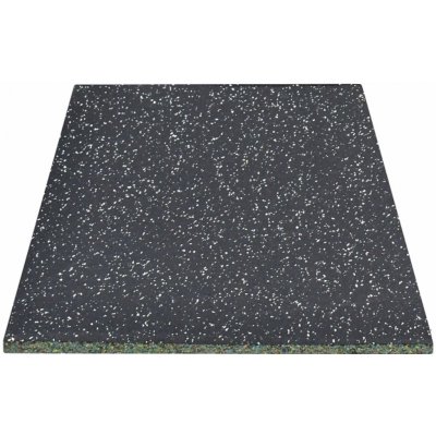 FitnessLine Sportovní podlaha pro činkové zóny 50 x 50 x 2 cm černá s bílým vsypem 1 ks – Hledejceny.cz