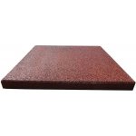 ASKO Dlaždice gumová červená v/š/d: 20 x 500 x 500 mm – Sleviste.cz