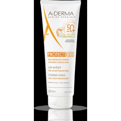 A-Derma Protect Kids ochranné opalovací mléko SPF50+ 250 ml – Zbozi.Blesk.cz