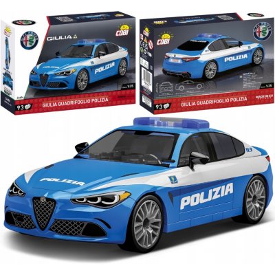 Cobi 24606 Alfa Romeo Giulia Quadrifoglio Polizia, 1:35 – Zboží Dáma