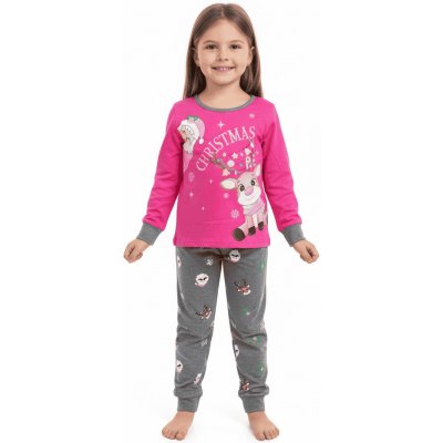 Vánoční pyžamo se sobem sv.růžovošedá – Hledejceny.cz
