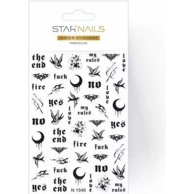 Starnails 2D vodolepky obtisky premium N1546 – Zboží Dáma