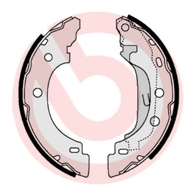 Sada brzdových čelistí BREMBO S68523 | Zboží Auto
