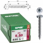 SPAX UNIVERZÁLNÍ VRUTY DO DŘEVA 5x50 mm, 50 ks, PZ2 – Hledejceny.cz