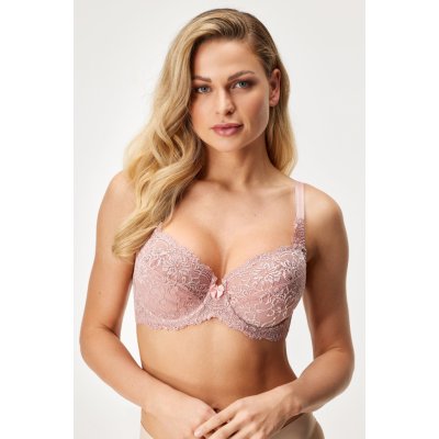 Laguna podprsenka Emilia nevyztužená krajková růžová – Sleviste.cz