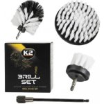 K2 BRILL SET PRO Profesionální sada kartáčů na čištění čalounění a plastů – Zboží Mobilmania