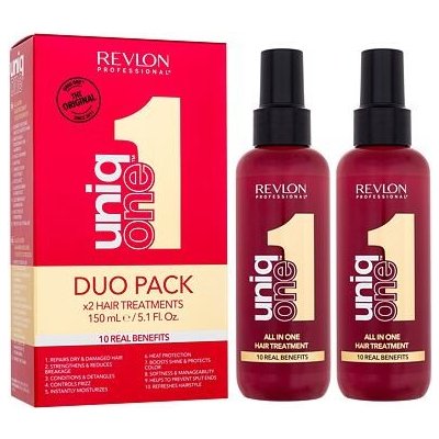 Revlon Uniq One All In One Hair Treatment Duo Pack sada bezoplachová péče na vlasy Uniq One Hair Treatment 2x 150 ml pro ženy – Hledejceny.cz