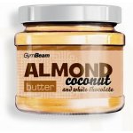 GymBeam Mandlové Máslo s kokosem a bílou čokoládou 340 g – Sleviste.cz