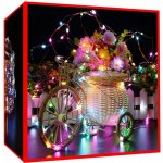 ISO 11393 Vánoční svítící struny Solární 100 LED multicolor 12m – Hledejceny.cz