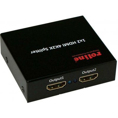 Roline 2 porty HDMI rozbočovač UHD 3840 x 2160 Pixel černá – Hledejceny.cz