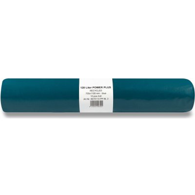 Power Plus barevné pytle na odpadky 120 l 10 ks 70 µm modré – Zboží Dáma