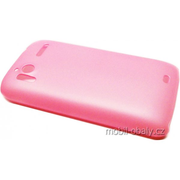 Pouzdro a kryt na mobilní telefon Pouzdro Faceplate HTC Sensation 4G pevné růžové