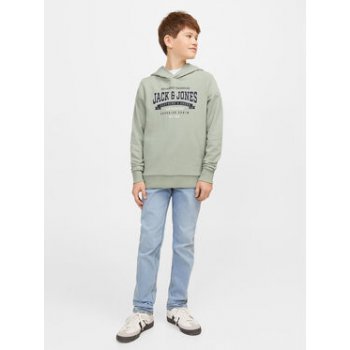 Jack & Jones Junior Mikina Logo 12257309 šedá