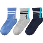 Umbro Striped Sports Socks Jnr 3 Pack dětské ponožky tmavě modrá – Sleviste.cz