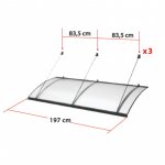 LanitPlast TURKUS XL 197/82 antracit – Zboží Mobilmania