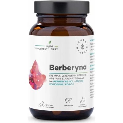 Aura Herbals Berberine 490 mg Berberis Aristata 60 kapslí – Hledejceny.cz