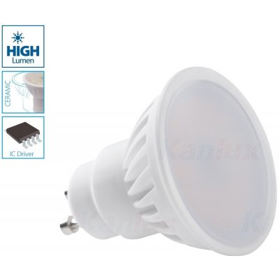 Kanlux LED žárovka TEDI MAXX LED GU10-CW studená bílá – Zbozi.Blesk.cz
