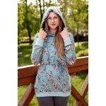 Jsem máma kojicí mikina květy na mintové – Sleviste.cz