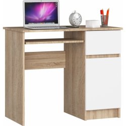 Ak Furniture Piksel 90 cm dub sonoma / bílý pravý