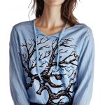 Tričko dlouhý rukáv SURE Strom ÓM modré – Hledejceny.cz