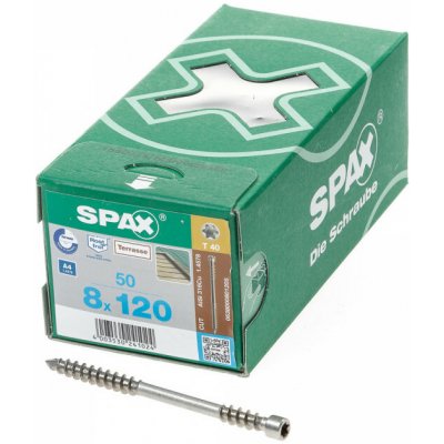 SPAX TERASOVÝ ŠROUB BOLD, PLOCHÁ PŮLKULATÁ HLAVA, T-STAR PLUS T20, FIXAČNÍ ZÁVIT, 5x56 mm - 100 ks – Hledejceny.cz
