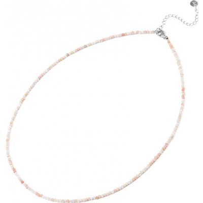 Agato Dámský minerální náhrdelník s růžovým opálem POL-N10/47L – Zboží Dáma Agato Dámský minerální náhrdelník s růžovým opálem POL-N10/47L – Zboží Dáma