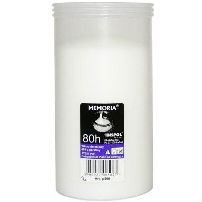 Jiné Značky Náplň náhradní plastová do hřbitovní lampy 470g, 8,5x15,5cm, lisovaný vosk – Hledejceny.cz