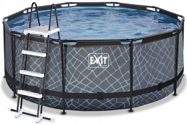 Exit Toys Frame Pool s kartušovou filtrací 360 x 122cm Stone Grey