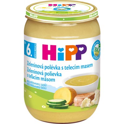 HiPP Bio zeleninová polévka s telecím masem 190 g – Zboží Dáma