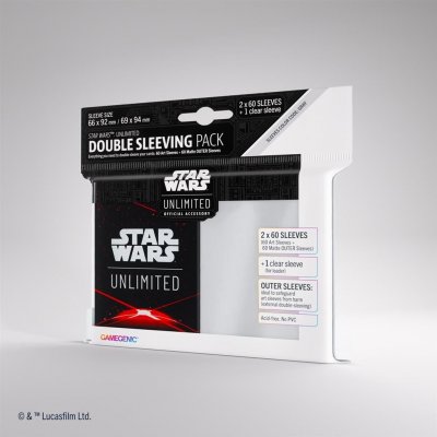 Gamegenic Star Wars Unlimited Art Sleeves Double Sleeving Pack Space Red obaly 121 ks – Hledejceny.cz