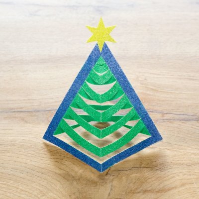 Radost v písku Stojící vánoční stromeček 3D – Zboží Dáma