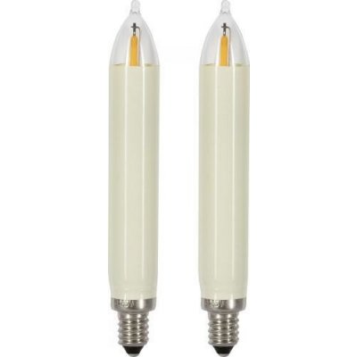 Saico Seiffen Náhradní díl k oblouku svíčky Náhradní žárovka LED Premium vlnitá svíčka pro oblouky svíček s 20 plameny tradiční v teplé bílé 2 200 K a jasné 18 lm vlákno LED patice E10 NOVINK