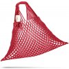Nákupní taška a košík Pružná bavlněná síťovka dárkový obal Pro super ženu vínová
