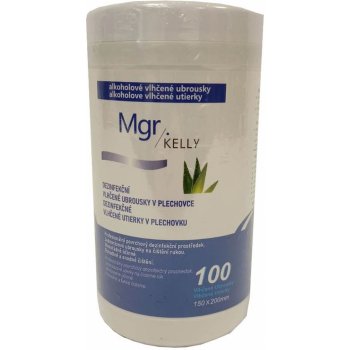 Mgr. Kelly Kosmetické vlhčené ubrousky s antibakteriálním účinkem 100 ks