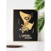 Plakát Zlatý a černý lesklý plakát Batman Zlatá A3