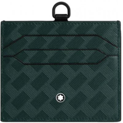 Montblanc Extreme 3.0 Kožené pouzdro na karty 6cc smaragdová zelená – Zboží Živě