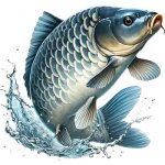 Vinylová samolepka - kapr I (8,0 cm) – Hledejceny.cz