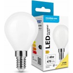 Modee LED žárovka Filament Milky Globe Mini G45 4W E14 teplá bílá – Zboží Živě