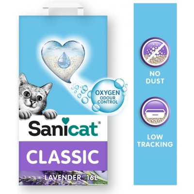Sanicat Classic levandule kočkolit 2 x 16 l