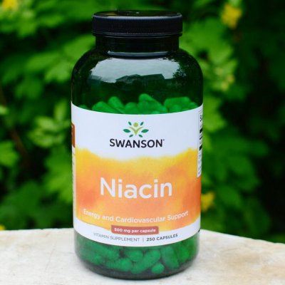 Swanson Niacin 500 mg 250 kapslí