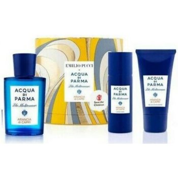 Acqua di Parma Blu Mediterraneo Arancia di Capri EDT 75 ml + sprchový gel 40 ml + tělové mléko 50 ml dárková sada