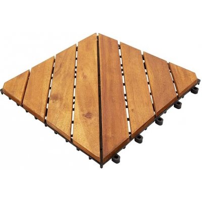SHUMEE Terasové dlaždice 30 × 30 cm, 10 ks, masivní akáciové dřevo – Hledejceny.cz