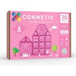 Connetix Tiles Charity pack růžová (20 ks) – Zboží Živě