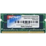 Patriot SODIMM DDR3 4GB 1333MHz CL9 PSD34G13332S – Zboží Živě