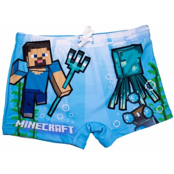 Minecraft chlapecké plavky Steve a Chobotnice světle modré