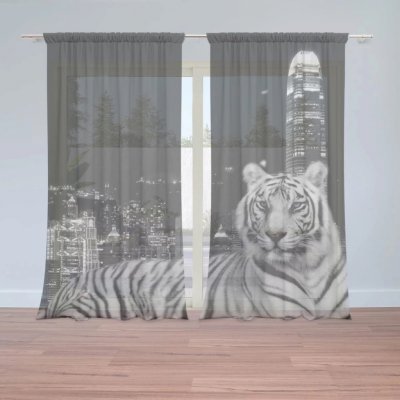 Záclony Městský tygr: 2 ks - 150x250 cm - Sablio – Hledejceny.cz