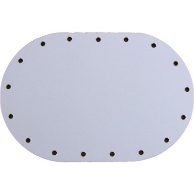 sololak bílý ovál 8 x 12cm s otvory 22B0812V – Zboží Dáma