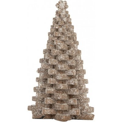Clayre & Eef Dekorace perníkový stromek Gingerbread Tree - 15*15*25 cm – Hledejceny.cz